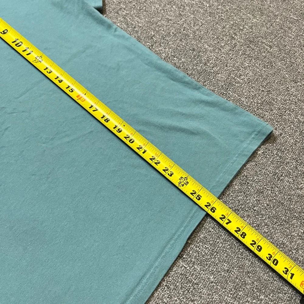 Vintage Champion Embroidered Logo Short Sleeve T-Shirt Teal Blue - Picture 4 of 7